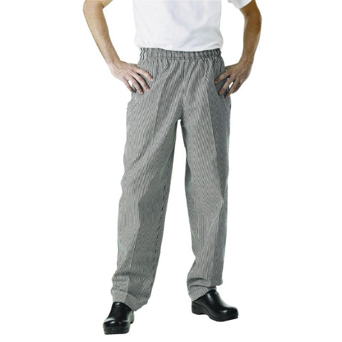 Chef Works Essential Baggy Pants Small Black Check S