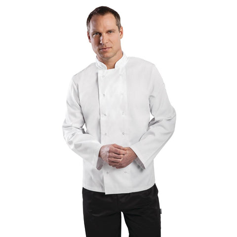 Whites Vegas Unisex Chefs Jacket Long Sleeve White L