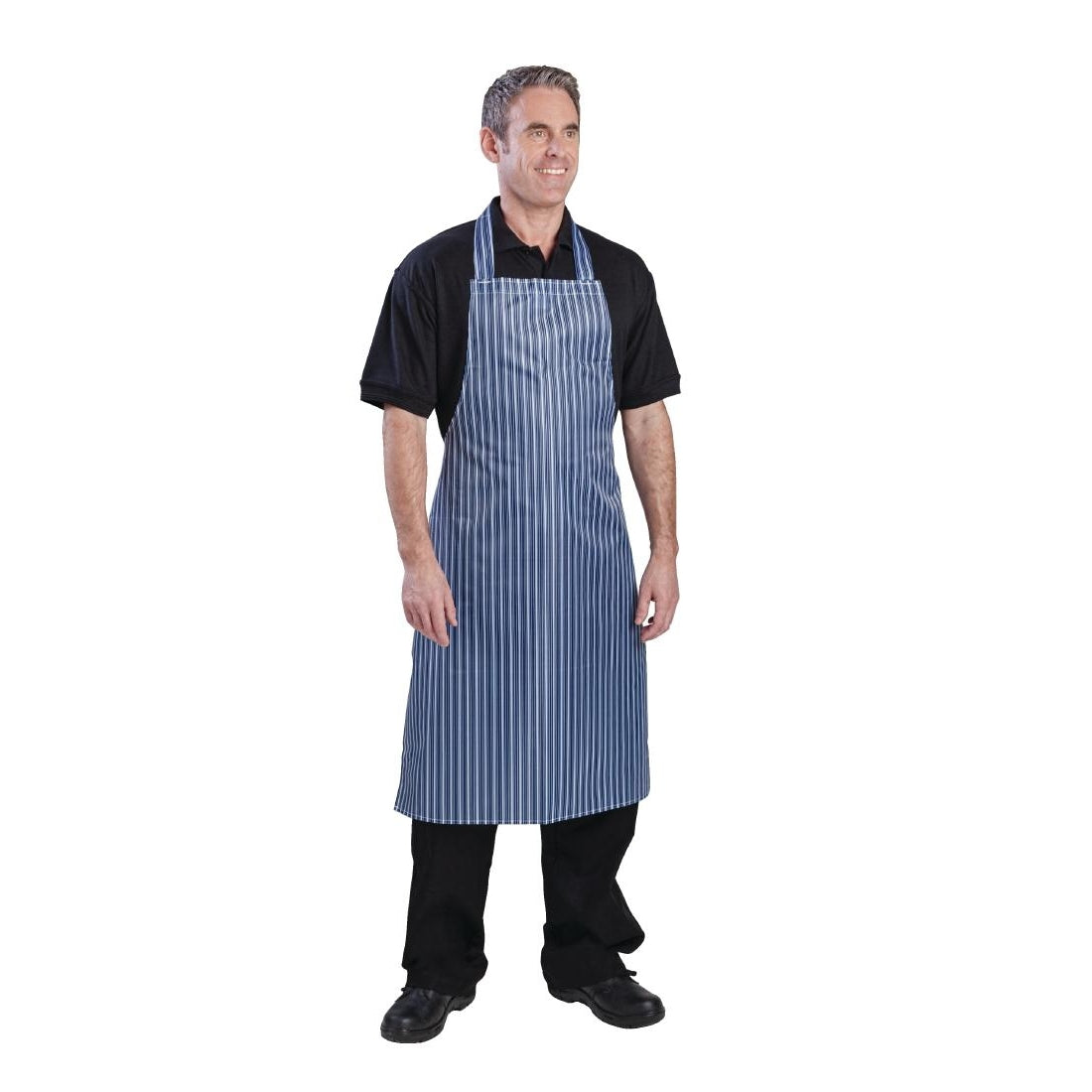 Whites Water Resistant Bib Apron Blue and White