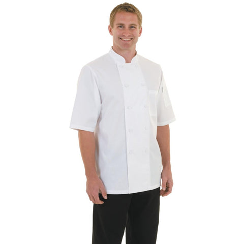 Chefs Works Montreal Cool Vent Unisex Short Sleeve Chefs Jacket White XS