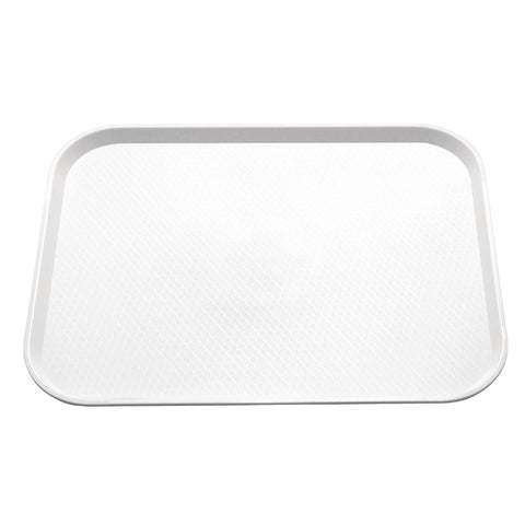 Olympia Kristallon Polypropylene Fast Food Tray White Medium 415mm