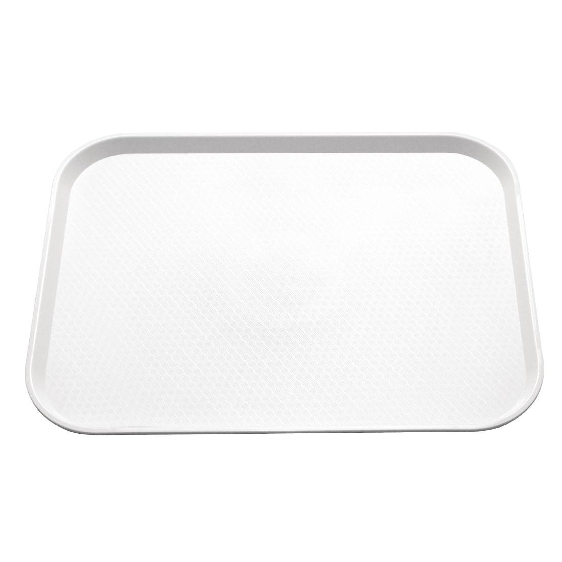 Olympia Kristallon Polypropylene Fast Food Tray White Large 450mm