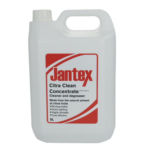 Jantex Citrus Kitchen Cleaner and Degreaser Concentrate 5Ltr (Single Pack)