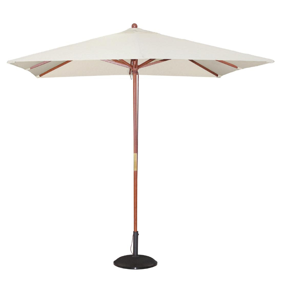 Bolero Square Pulley Parasol 2.5m Diameter Cream