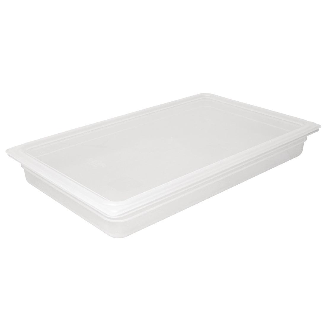 Vogue Polypropylene 1/1 Gastronorm Container with Lid 150mm (Pack of 2)