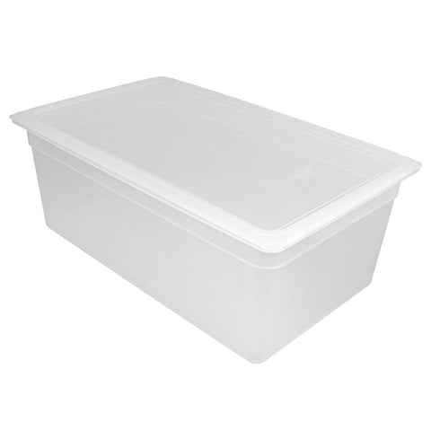 Vogue Polypropylene 1/1 Gastronorm Container with Lid 200mm (Pack of 2)