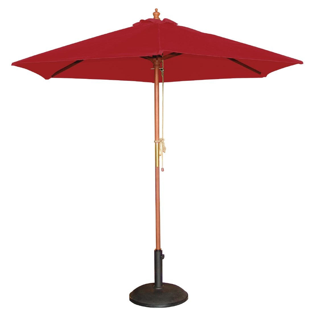 Bolero Round Parasol 3m Diameter Red