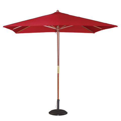 Bolero Square Parasol 2.5m Diameter Red