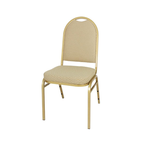 Bolero Steel Banquet Chairs with Neutral Cloth (Pack of 4)