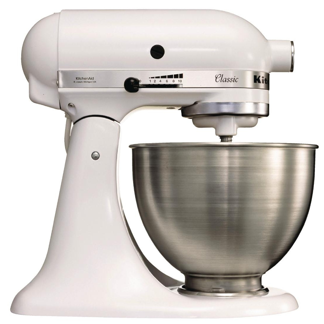 KitchenAid K45 Classic Tilt-Head Stand Mixer 4.3Ltr White 5K45SSBWH