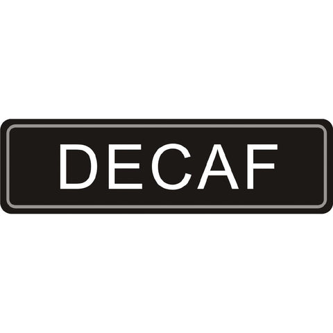 Adhesive Airpot Label - Decaf