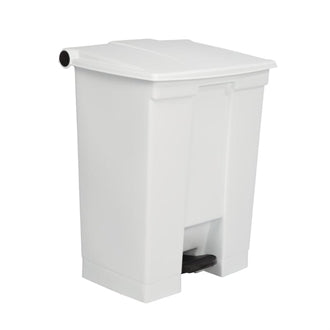 Rubbermaid Step On Pedal Bin White 68Ltr