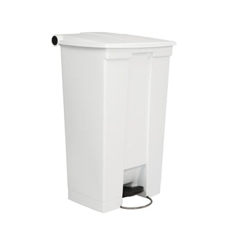 Rubbermaid Step On Pedal Bin White 87Ltr