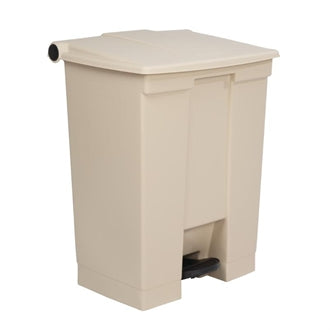 Rubbermaid Step On Pedal Bin Beige 68Ltr