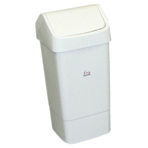 SYR Polypropylene Swing Bin White 50Ltr