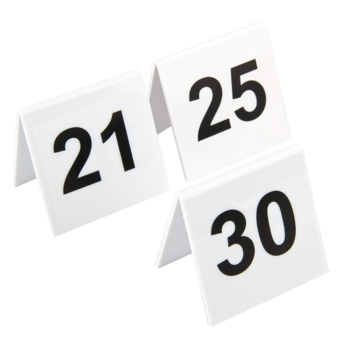 Plastic Table Numbers 21-30