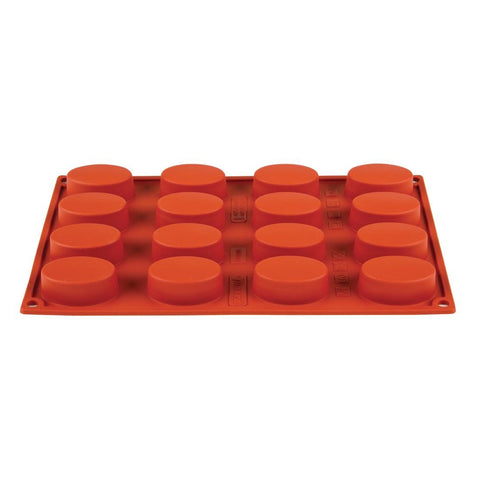 Pavoni Formaflex Silicone Oval Mould 16 Cup