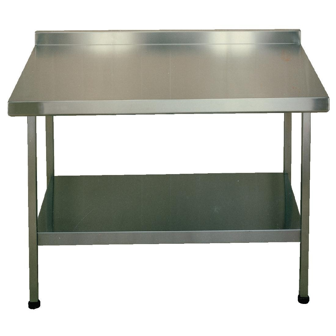 KWC DVS Stainless Steel Wall Table with Upstand 600x600mm