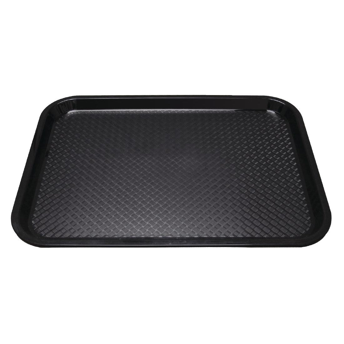 Olympia Kristallon Polypropylene Fast Food Tray Black Medium 415mm