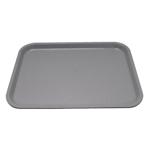 Olympia Kristallon Polypropylene Fast Food Tray Grey Medium 415mm