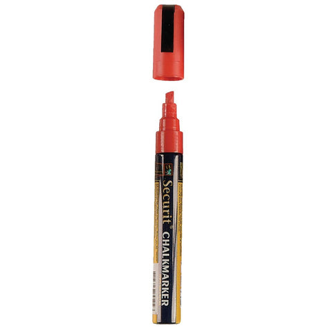 Securit 6mm Liquid Chalk Pen Red