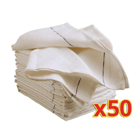 Bulk Buy Cotton Waiting Cloths (Pack of 50)