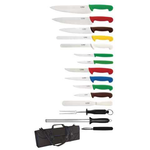 Hygiplas 15 Piece Knife Set with Carry Case