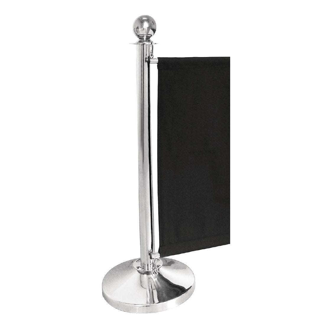 Bolero Stainless Steel Ball Top Barrier Post