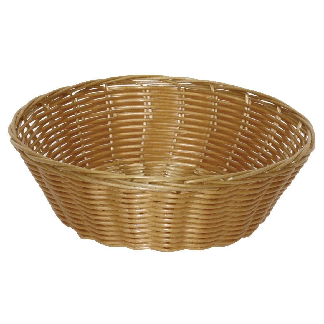 Poly Wicker Round Food Basket (Pack of 6)