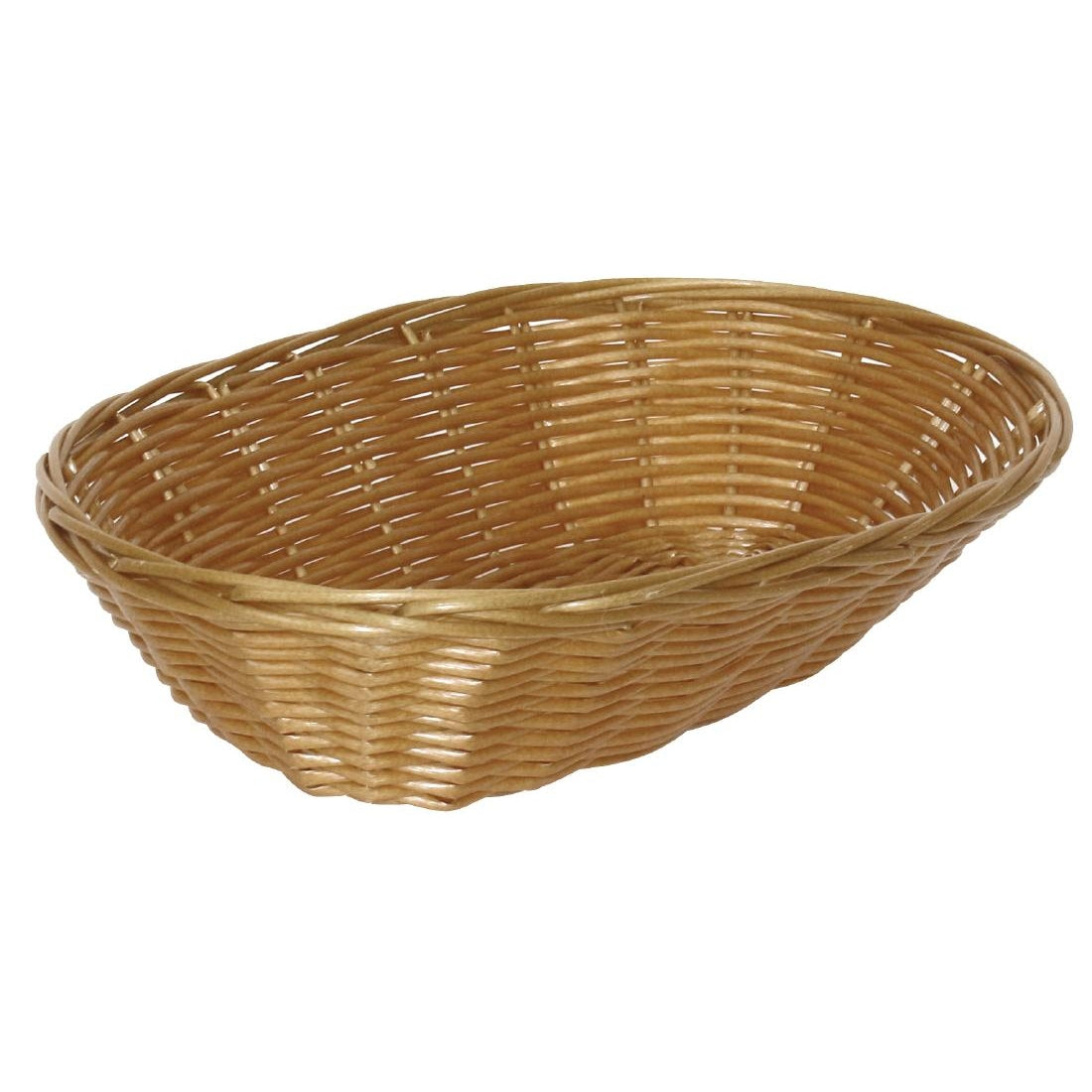 Poly Wicker Oval Food Basket (Pack of 6)