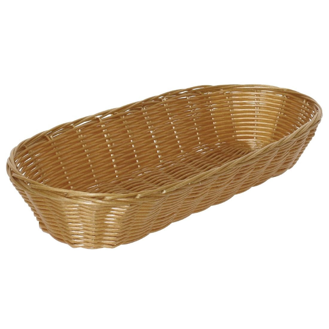 Poly Wicker Large Baguette Basket (Pack of 6)