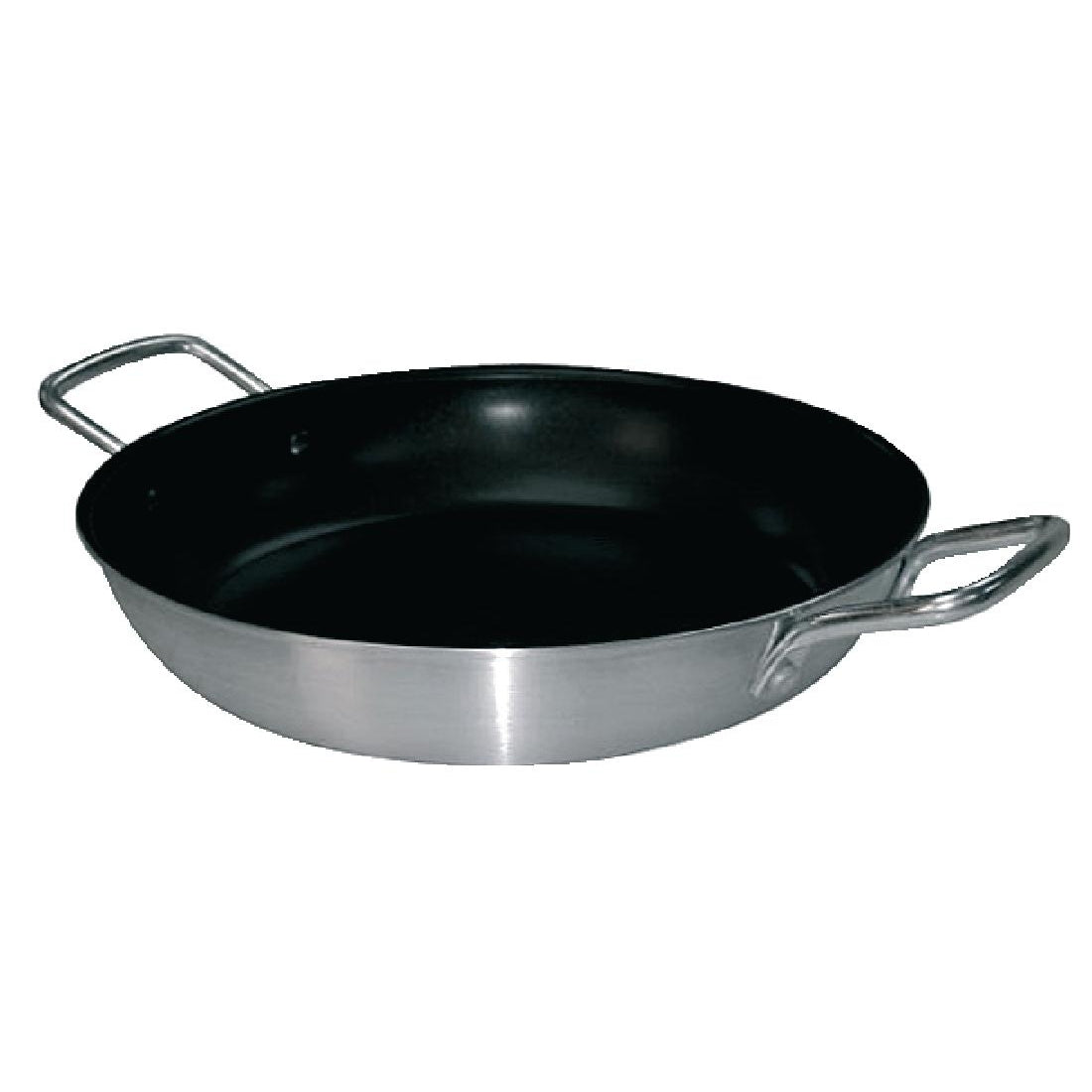 Vogue Non Stick Teflon Aluminium Paella Pan 350mm