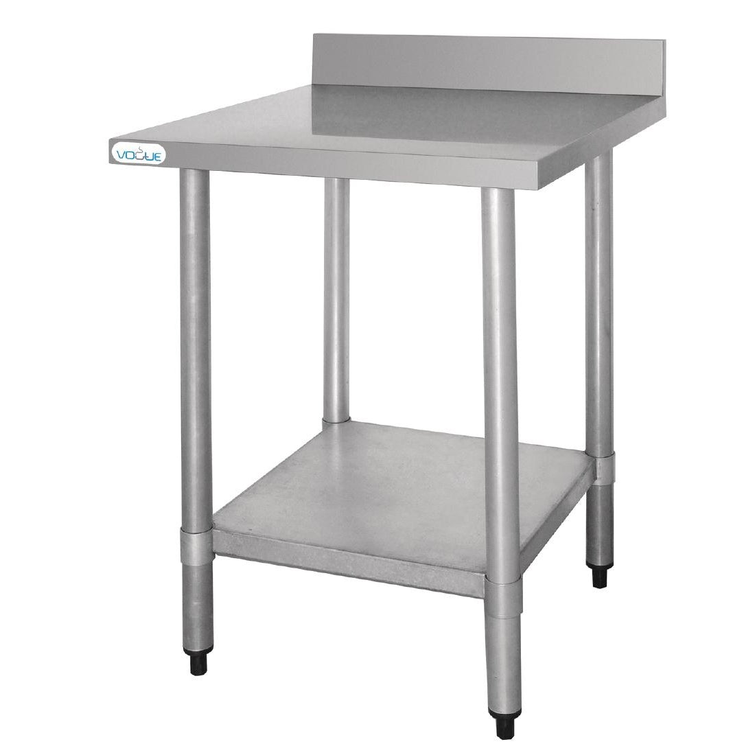 Vogue Stainless Steel Prep Table with Upstand 900mm