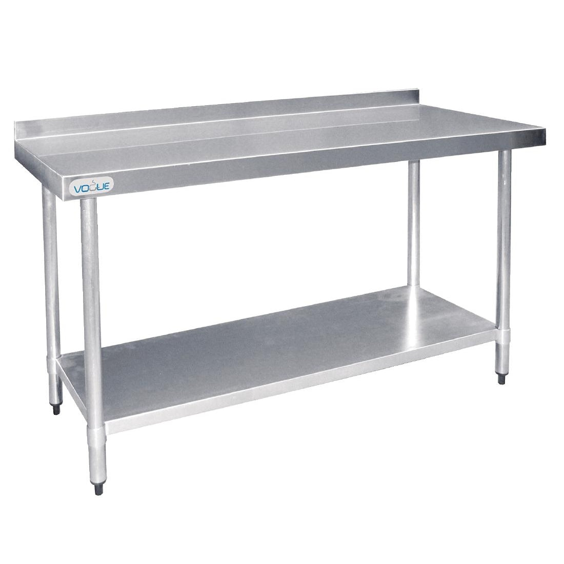 Vogue Stainless Steel Prep Table with Upstand 1200mm