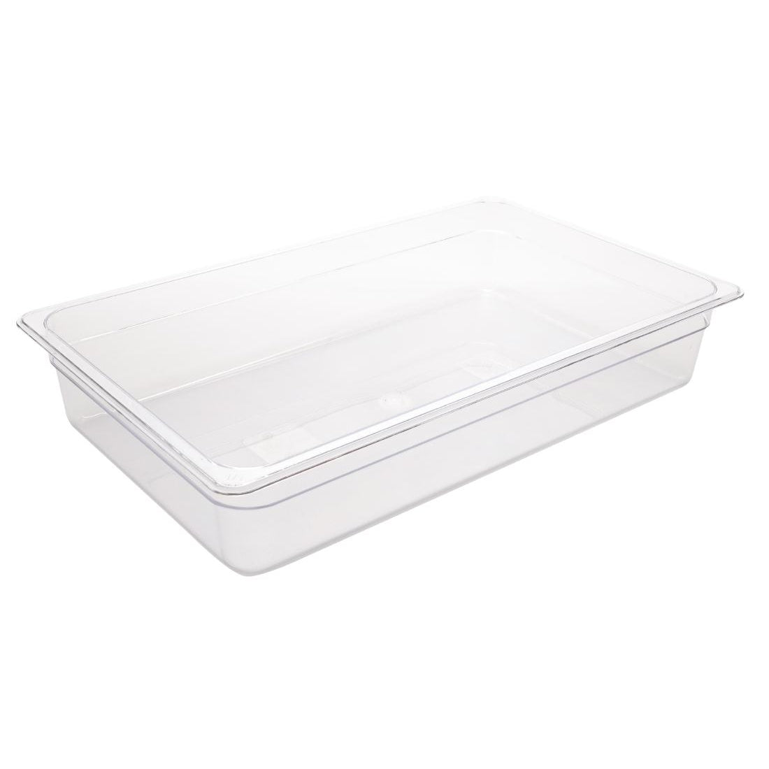 Vogue Polycarbonate 1/1 Gastronorm Container 100mm Clear