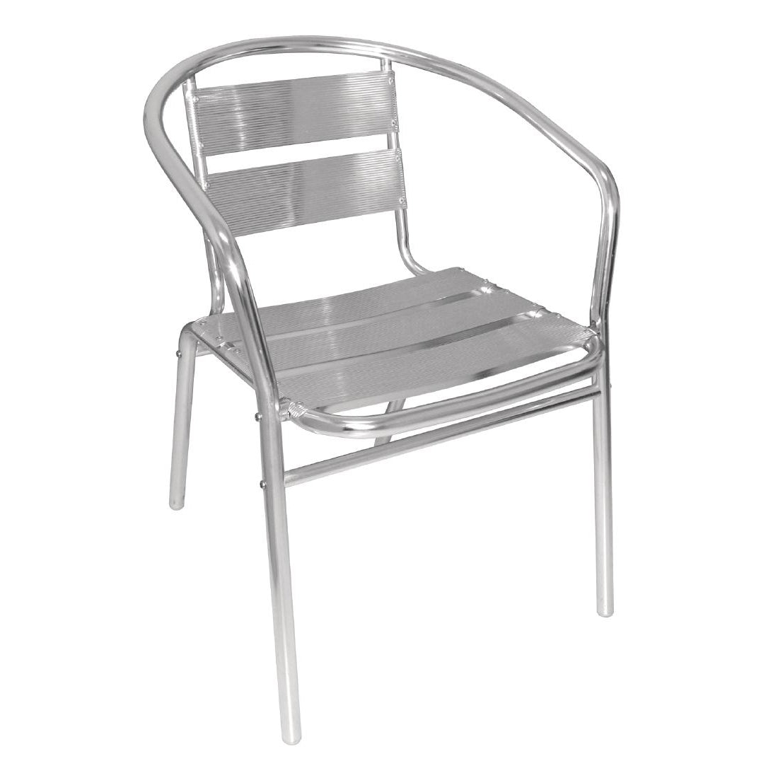 Bolero Aluminium Stacking Chairs (Pack of 4)