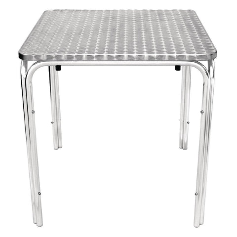 Bolero Square Stacking Table Stainless Steel 700mm