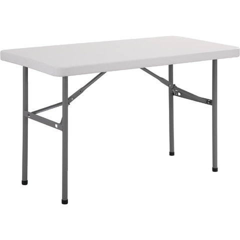 Bolero PE Rectangular Folding Table White 4ft (Single)