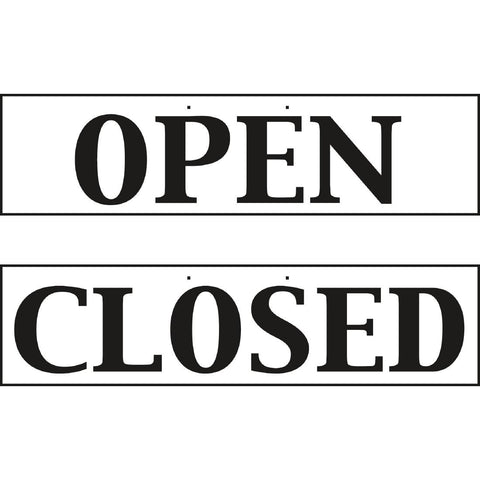 Reversible Hanging Open And Closed Sign