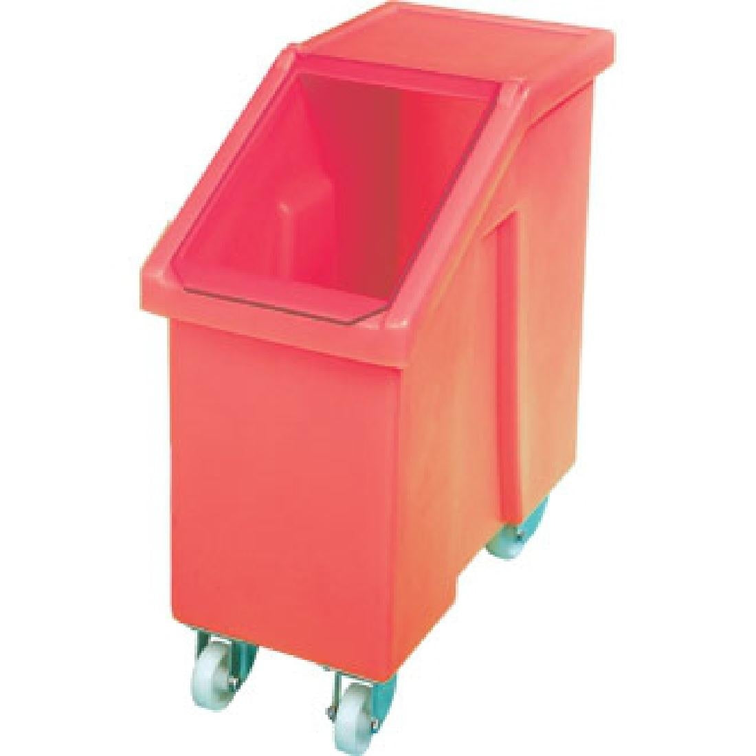 Mobile Ingredient Bin 90Ltr Red