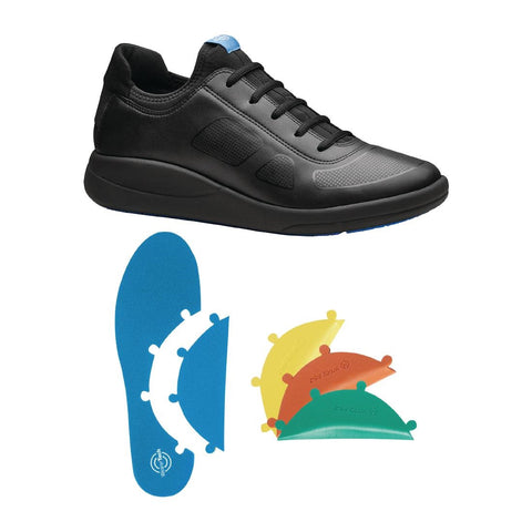 WearerTech Transform Trainer Black/Black with Modular Insole Size 36