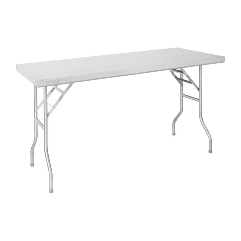 Vogue Stainless Steel Folding Work Table 1220x610x780