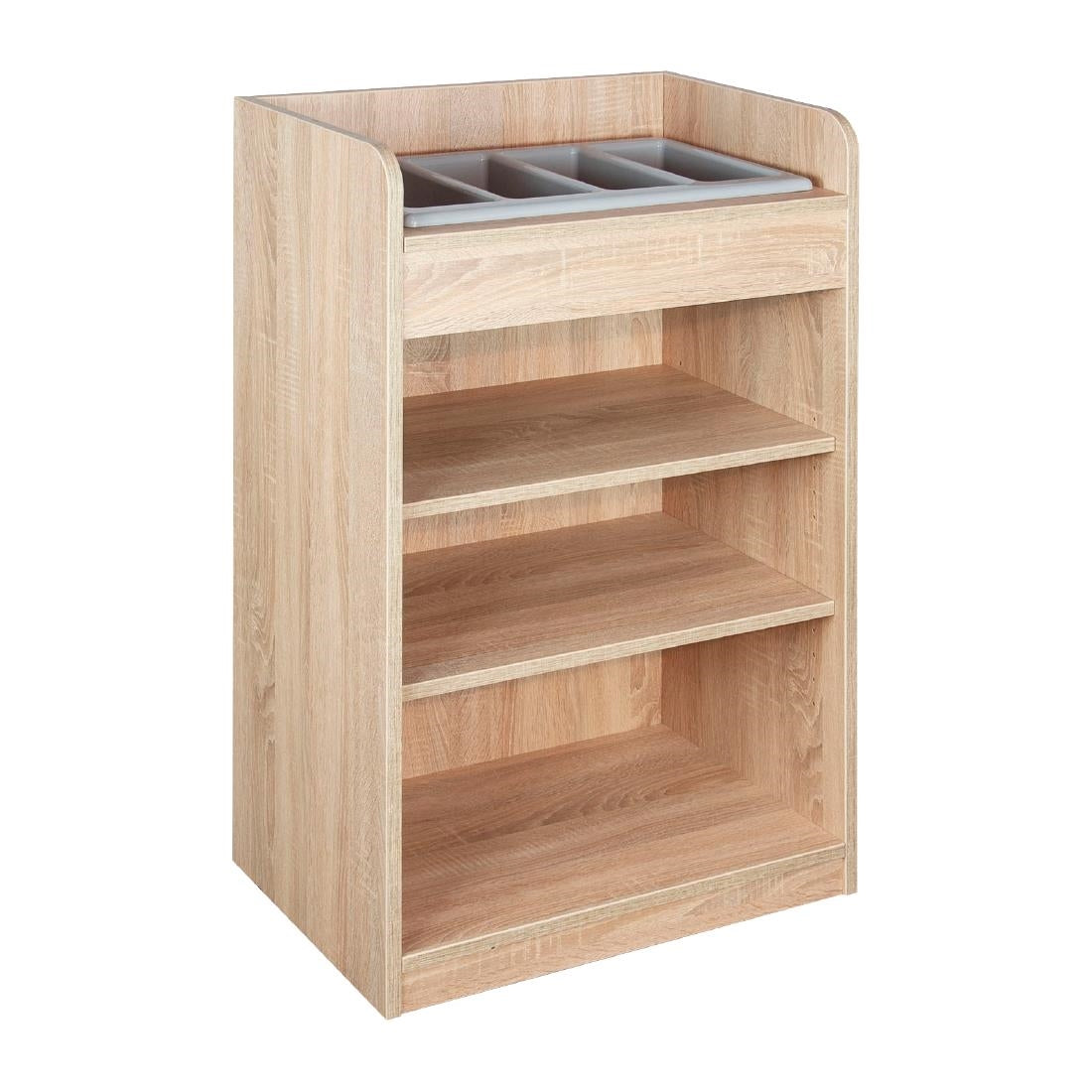 Cutlery Stand Oak Finish