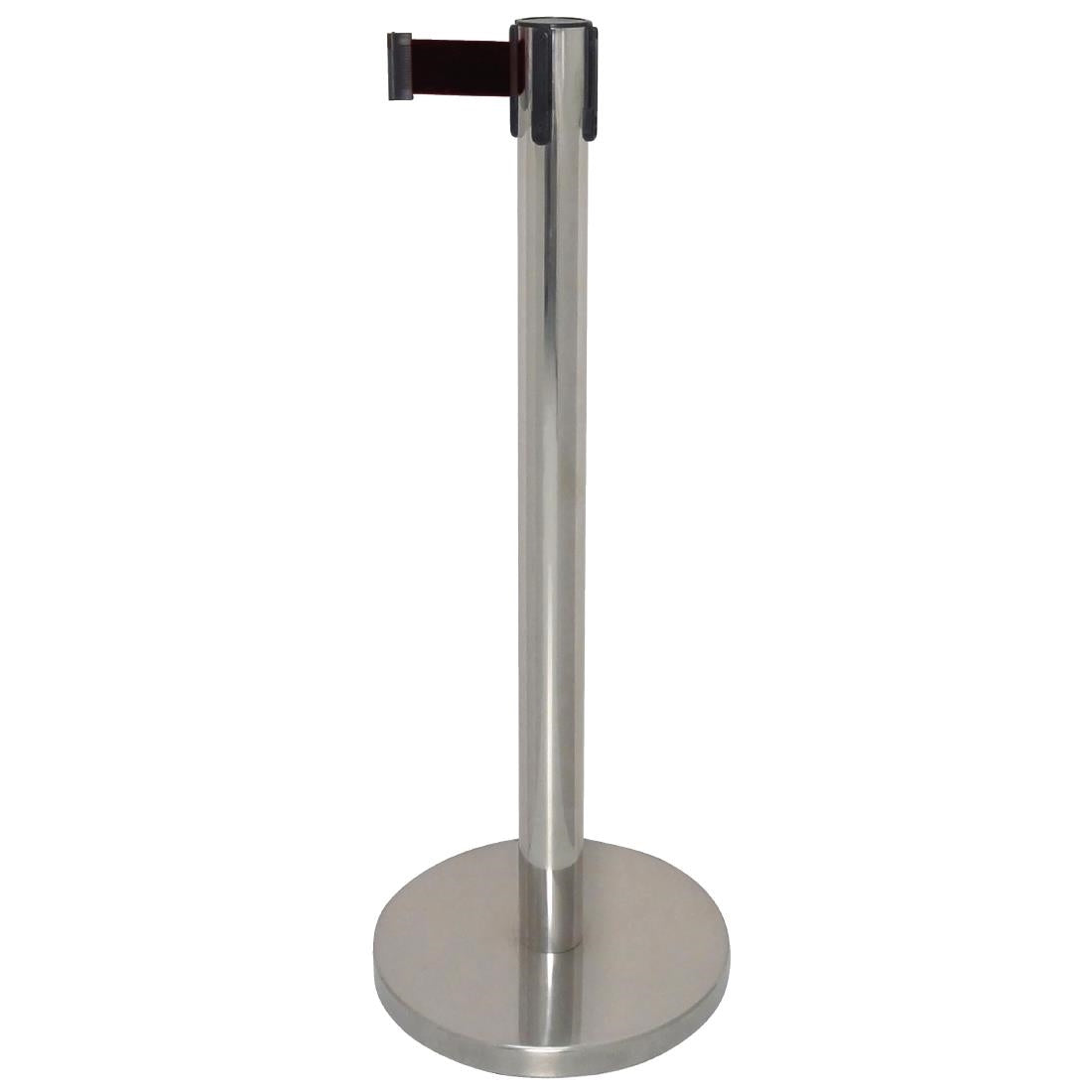 Bolero Polished Barrier with Black Strap 3m